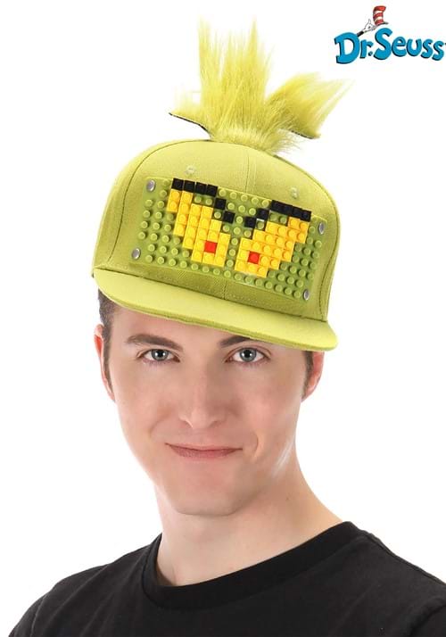 The Grinch Bricky Blocks Build-On Snapback Hat Kit - US 4701