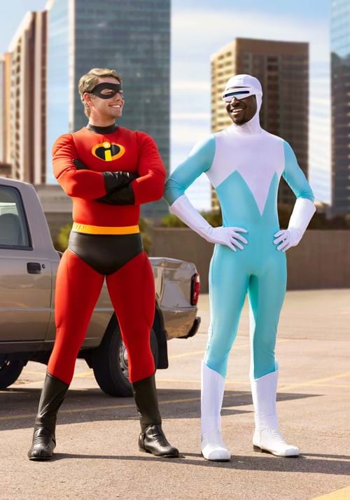 Men's Disney and Pixar The Incredibles Deluxe Frozone Costume - US 5943