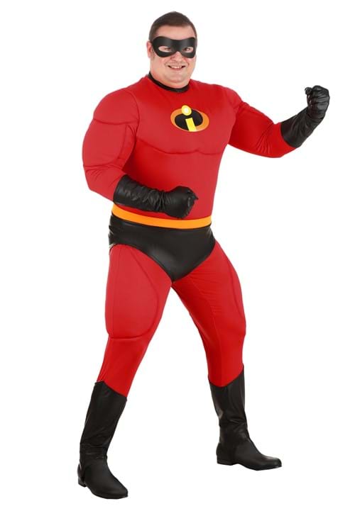 Disney The Incredibles Plus Size Deluxe Mr. Incredible Costume for Men - US 3299