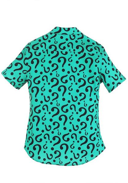 The Riddler Button Up Shirt for Adults - US 5641