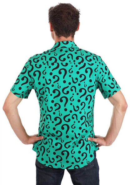 The Riddler Button Up Shirt for Adults - US 5641