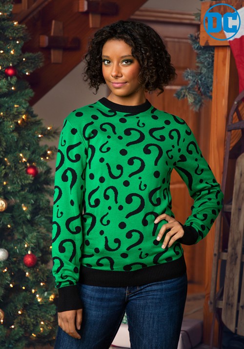 The Riddler Adult Christmas Sweater - US 7969