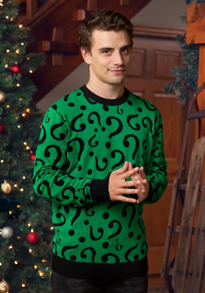 The Riddler Adult Christmas Sweater - US 7969