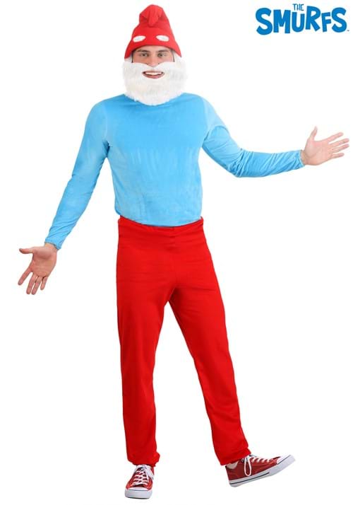 The Smurfs Adult Papa Smurf Costume - US 6462
