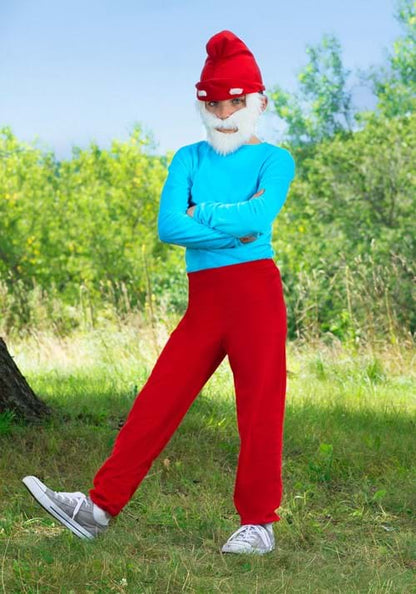 The Smurfs Papa Smurf Costume for Boys - US 9847