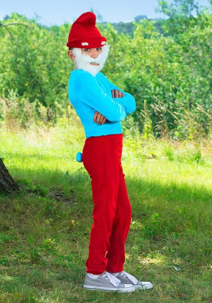 The Smurfs Papa Smurf Costume for Boys - US 9847