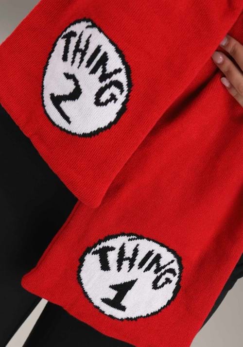 Thing 1 & 2 Winter Hat & Scarf Kit for Adults - US 8903