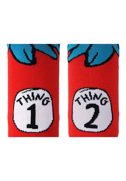 Thing 1 & 2 Costume Socks for Adults - US 5875