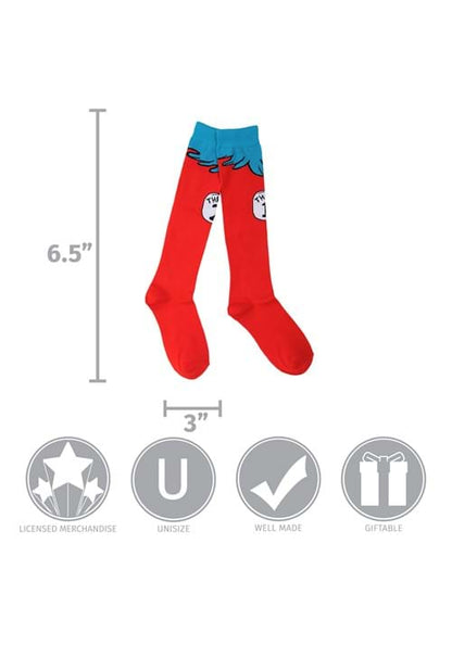 Dr. Seuss Thing 1 & 2 Costume Socks for Kids - US 4296