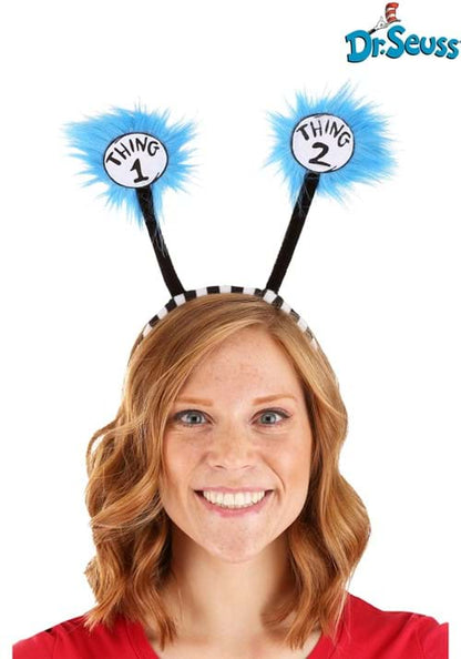 Thing 1 and 2 Costume Headband for Women - US 9655