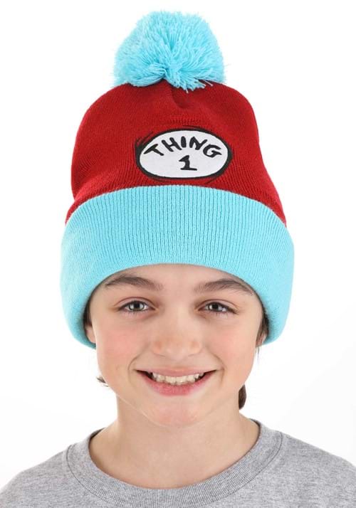 Dr. Seuss Thing 1 Pom Pom Beanie - US 5108