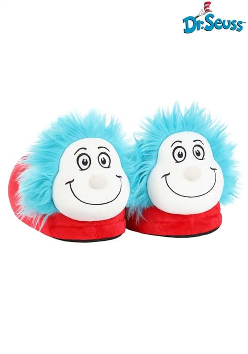 Thing 1 & Thing 2 3D Character Kid's Slippers - US 6648