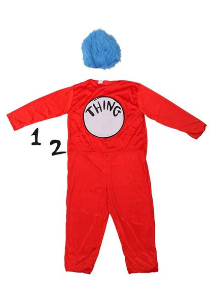 Adult Plus Size Thing 1 & Thing 2 Halloween Costume - US 3174