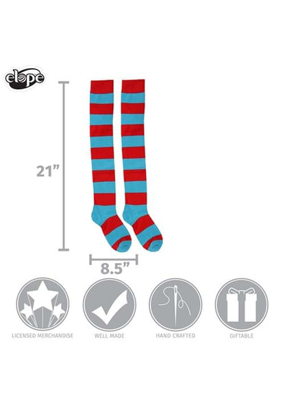 Thing 1 & Thing 2 Striped Knee High Socks - US 1806