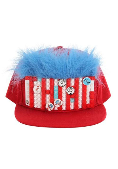 Thing 1 & Thing 2 Bricky Blocks Build-On Snapback Hat Kit - US 1359