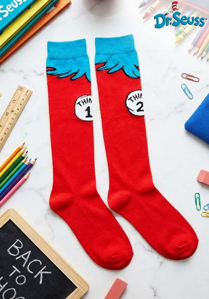 Dr. Seuss Thing 1 & 2 Costume Socks for Kids - US 4296