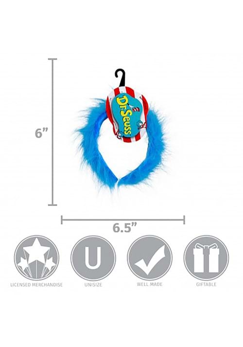 Thing 1&2 Blue Fuzzy Costume Headband - US 7908