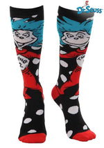 Thing 1 & Thing 2 Knee High Costume Socks - US 0594