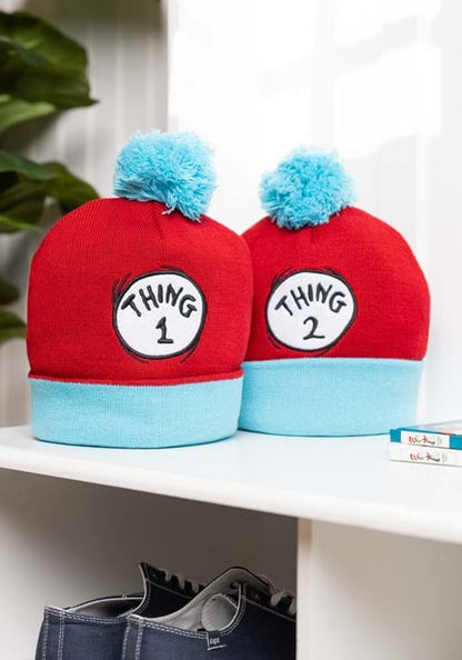 Dr. Seuss Thing 2 Pom Pom Beanie - US 9428