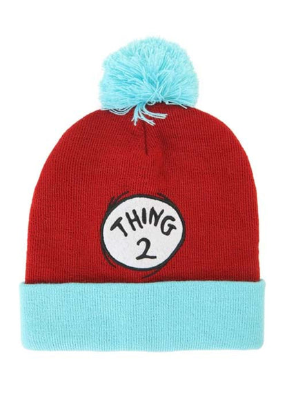 Dr. Seuss Thing 2 Pom Pom Beanie - US 9428