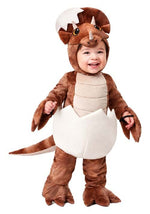 Toddler Hatching Triceratops Costume - US 7324