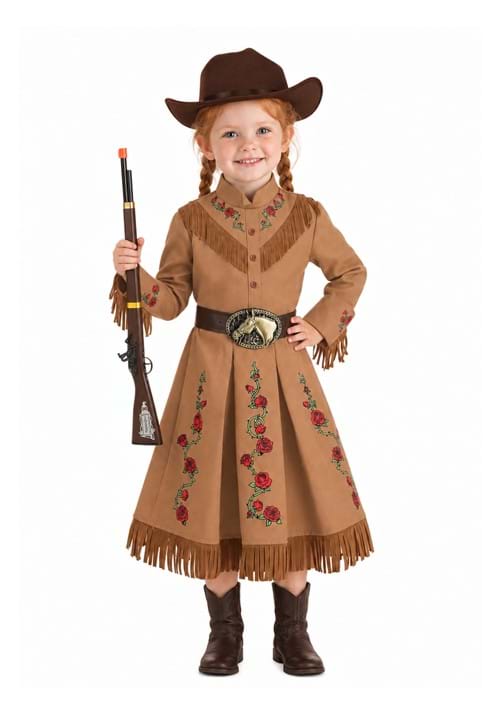 Girl's Annie Oakley Cowgirl Toddler Costume - US 7112