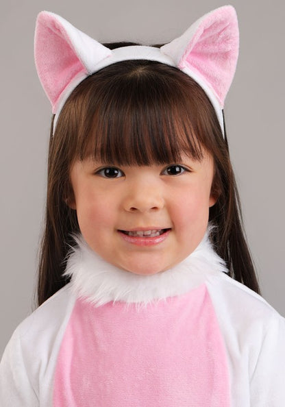Toddler Big Tailed White Cat Costume - US 9679