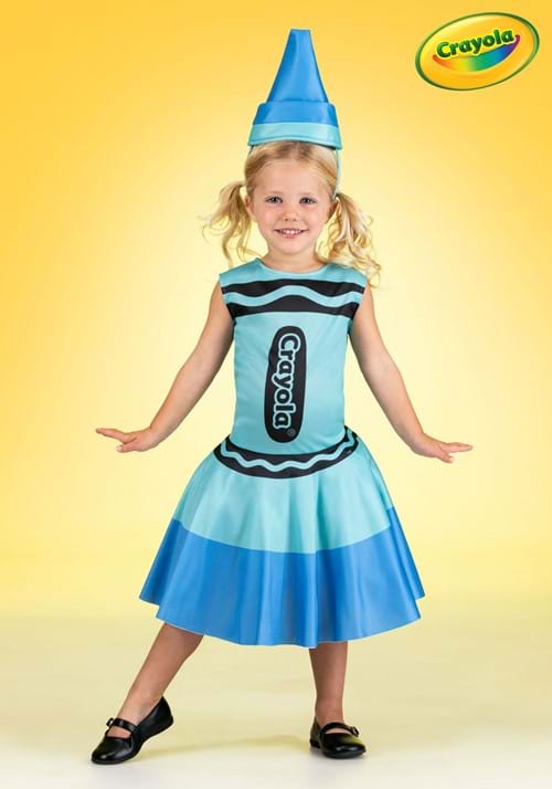 Girl's Toddler Blue Crayon Costume Dress - US 5657