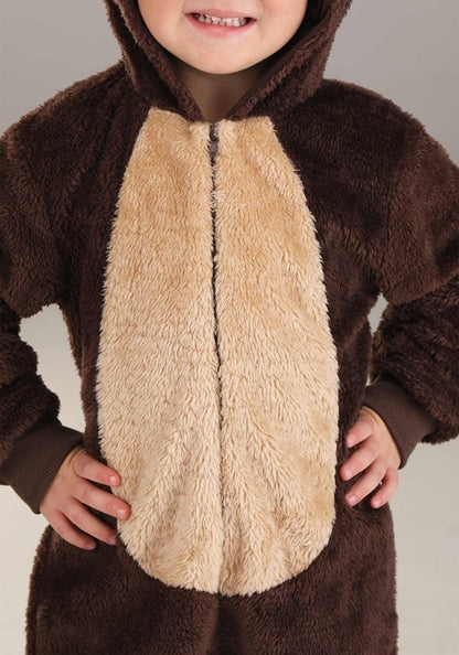 Toddler Brown Bear Jumpsuit Costume - US 9573