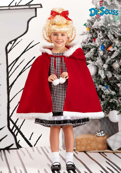 Dr. Seuss Toddler Cindy Lou Who Costume Dress - US 3092