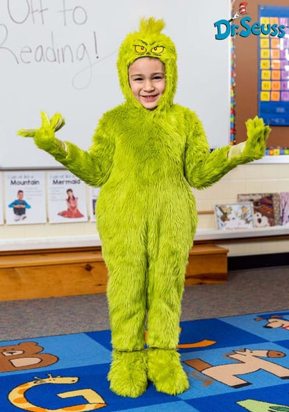 Green Grinch Jumpsuit Costume for Toddlers - US 8704