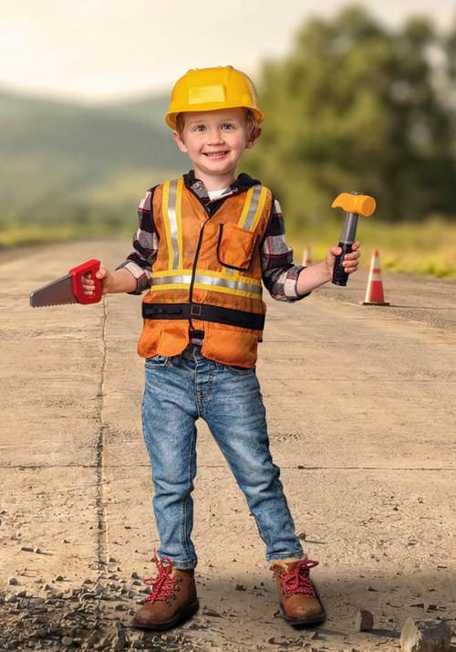 Boy's Construction Worker Toddler Costume Kit - US 5047