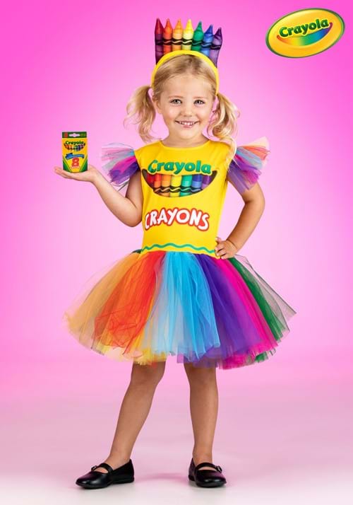 Girl's Toddler Crayon Box Costume Dress - US 9912