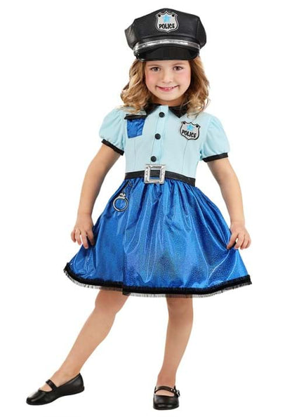 Girl's Cutie Cop Toddler Costume Dress - US 7142