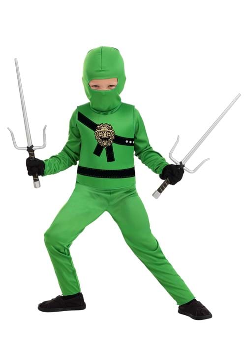 Deluxe Toddler Green Ninja Master Costume - US 5733