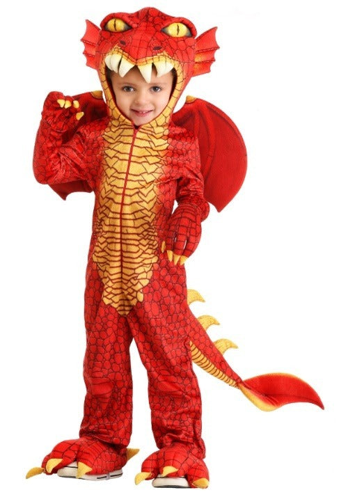 Toddler Red Dragon Deluxe Costume - US 0196