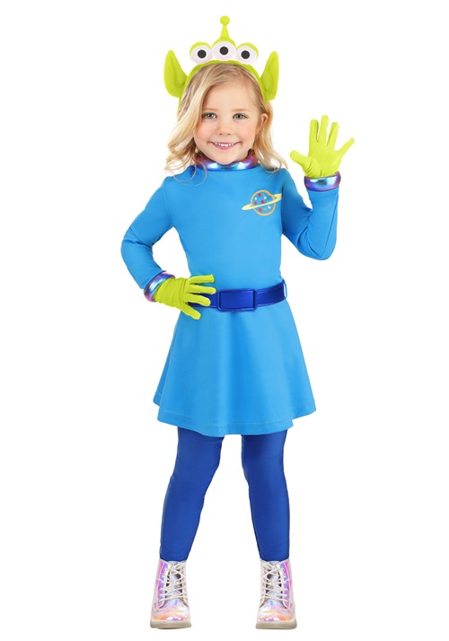 Girl's Disney and Pixar Toy Story Alien Toddler Costume Dress - US 2864