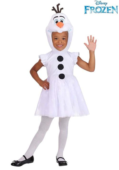Girl's Toddler Disney Frozen Olaf Costume Hooded Dress - US 0457