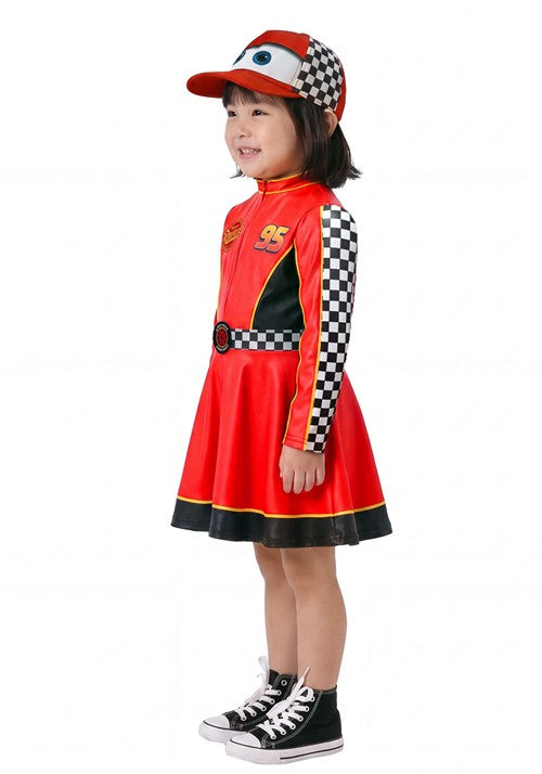 Girl's Toddler Disney Pixar CARS Lightning McQueen Costume Dress - US 8985