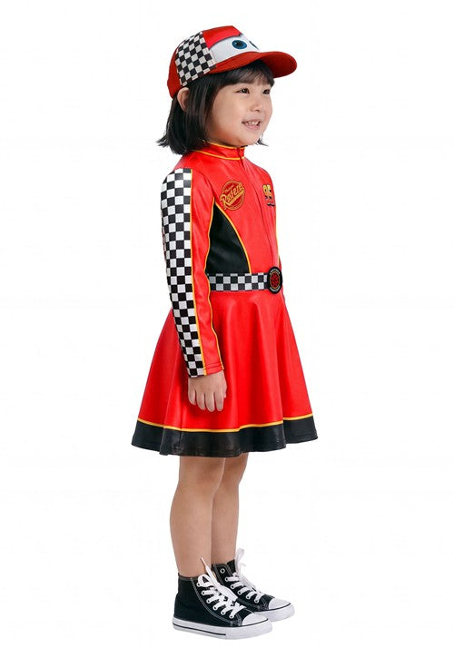 Girl's Toddler Disney Pixar CARS Lightning McQueen Costume Dress - US 8985