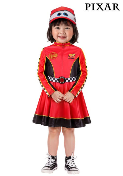 Girl's Toddler Disney Pixar CARS Lightning McQueen Costume Dress - US 8985