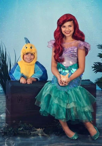 Disney Plush Flounder Costume for Toddlers - US 7752