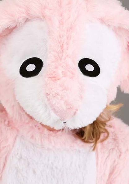 Toddler Pink Fluffy Bunny Costume - US 4336