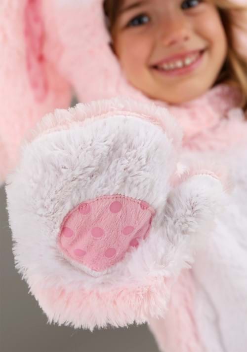 Toddler Pink Fluffy Bunny Costume - US 4336
