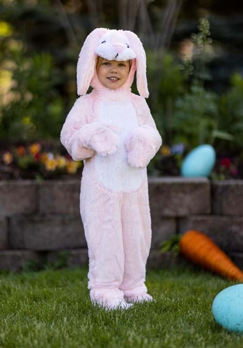 Toddler Pink Fluffy Bunny Costume - US 4336