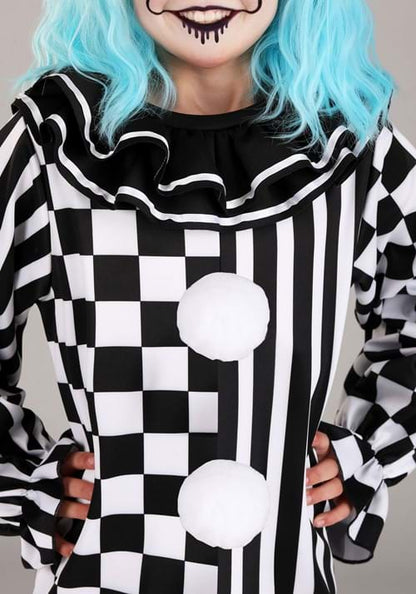 Girl's Giddy Gothic Clown Toddler Costume - US 9397