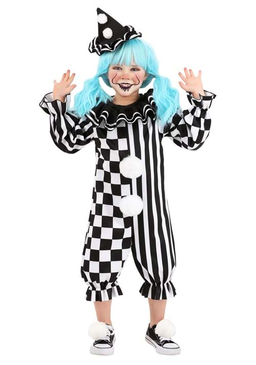Girl's Giddy Gothic Clown Toddler Costume - US 9397