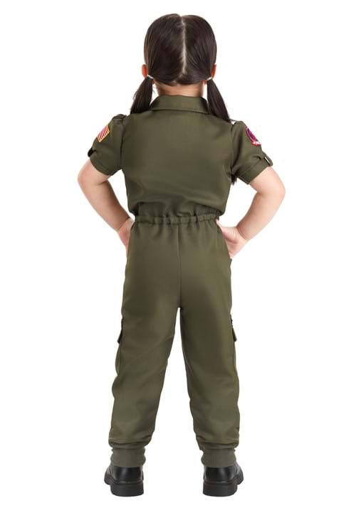 Girl's Flight Suit Top Gun Toddler Costume - US 4512