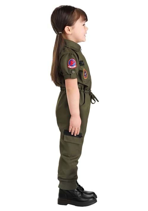 Girl's Flight Suit Top Gun Toddler Costume - US 4512
