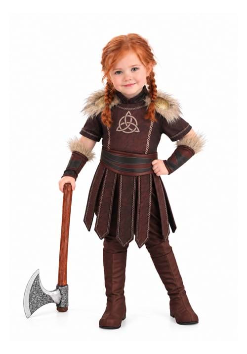 Girl's Valorous Viking Toddler Costume - US 6231
